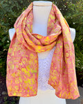 Coral Hibiscus - Batik Versatile Scarf