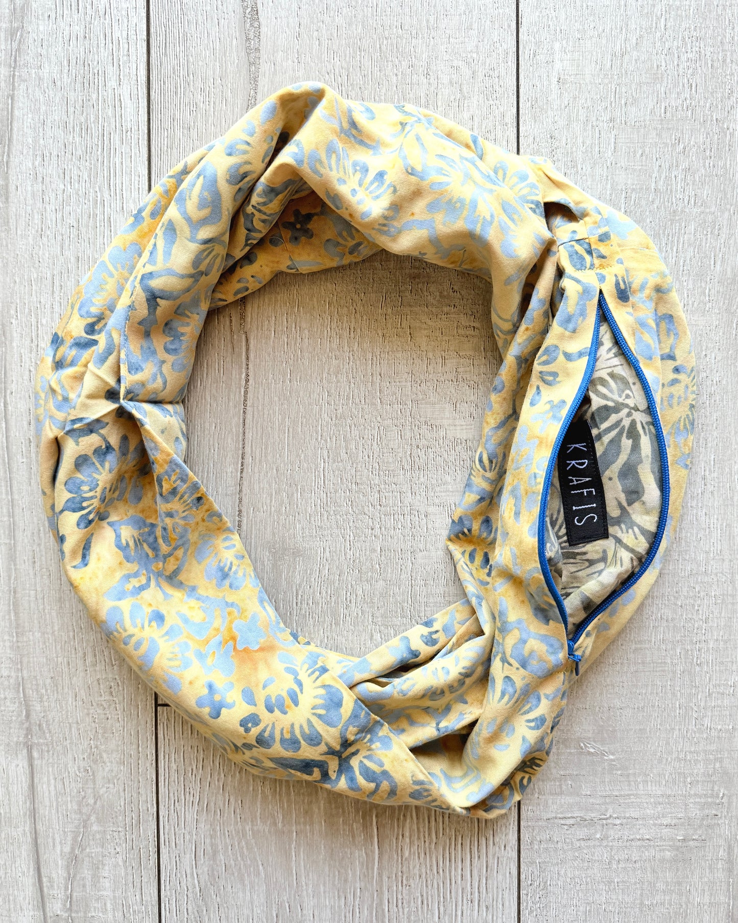 Wild Roses - Batik Pocket Scarf