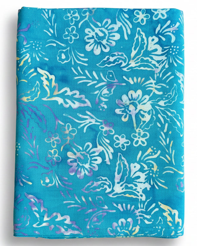 Aqua Floral Batik Sarong