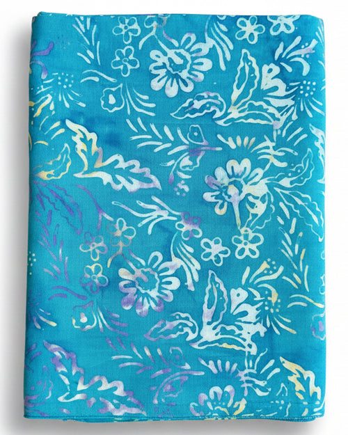 Aqua Floral Batik Sarong