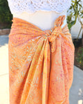 Orange Fireworks - Batik Sarong