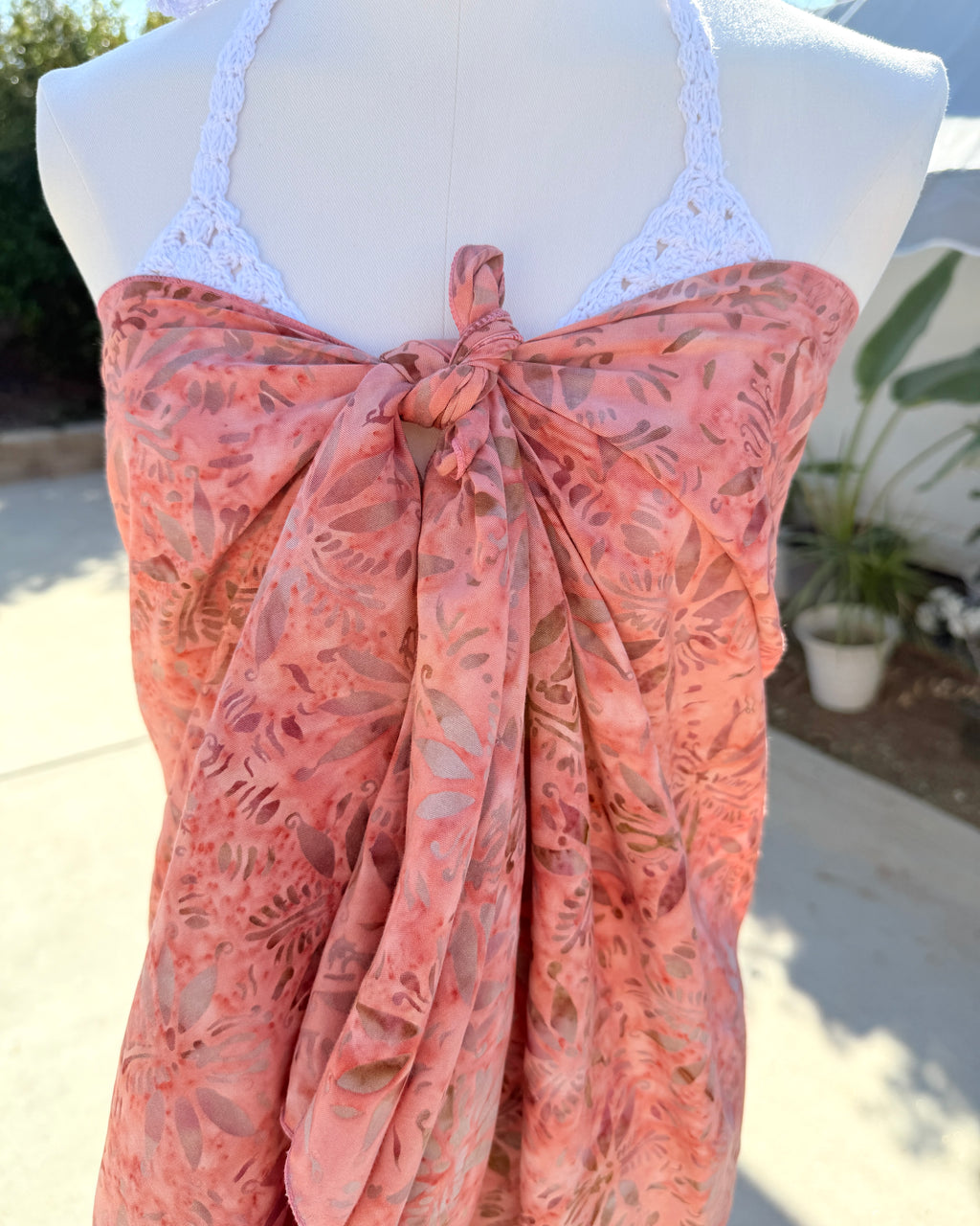 Coral Blossom - Batik Sarong