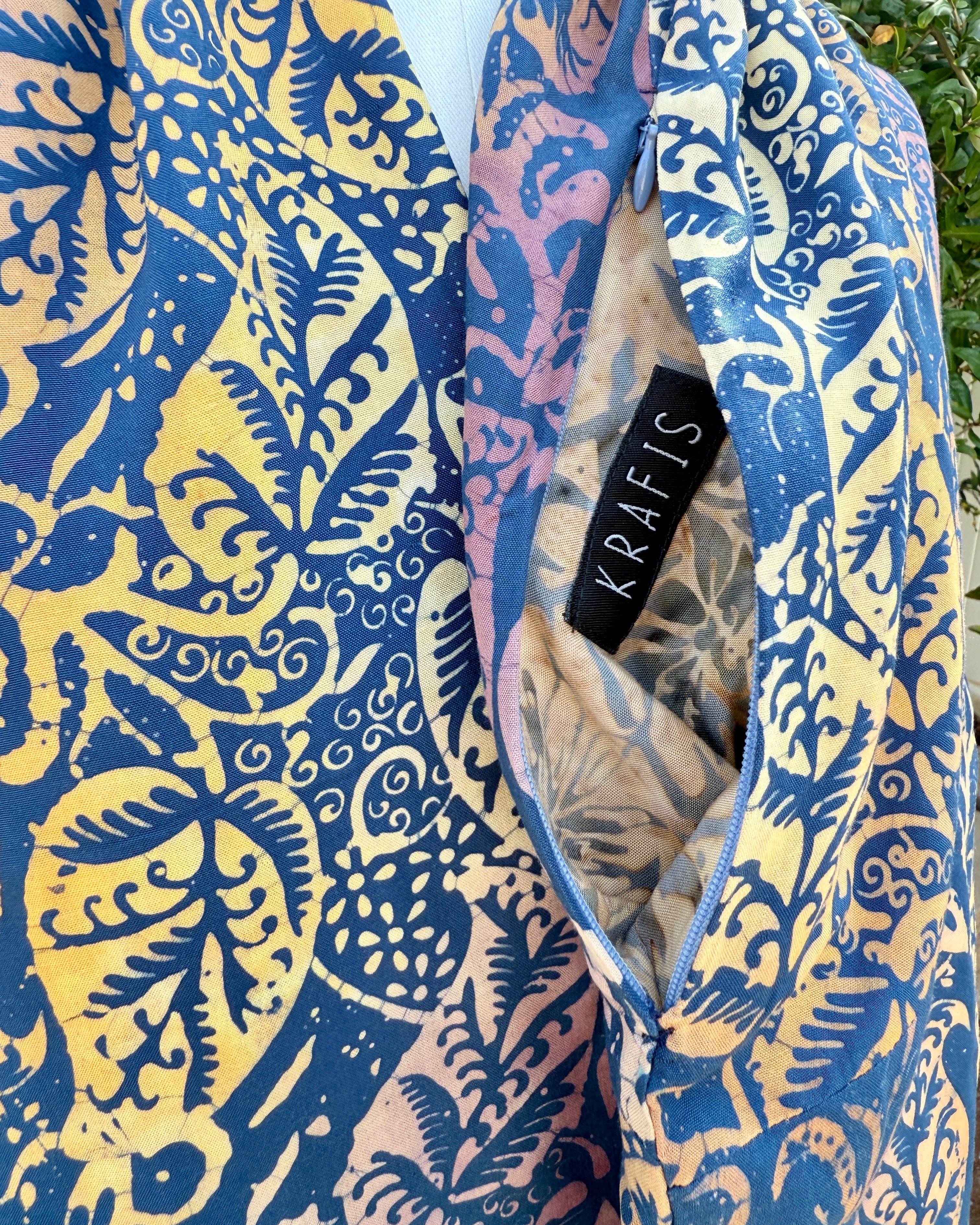Golden Fern - Batik Pocket Scarf