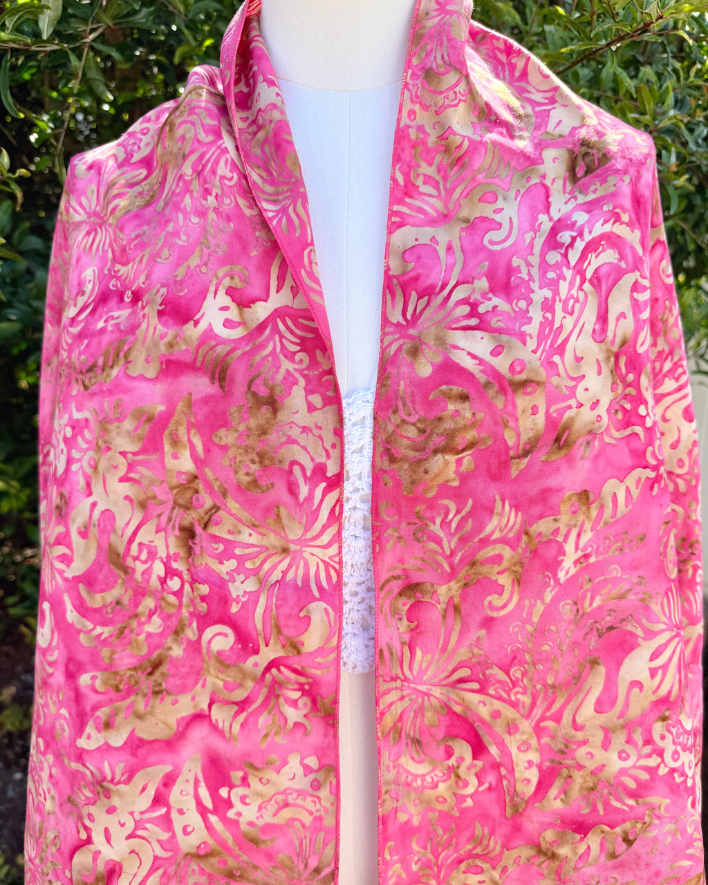 Golden Petals - Batik Versatile Scarf