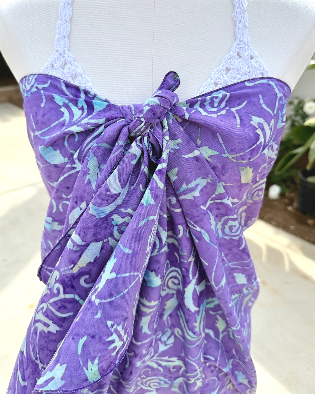 Purple Floral - Batik Sarong