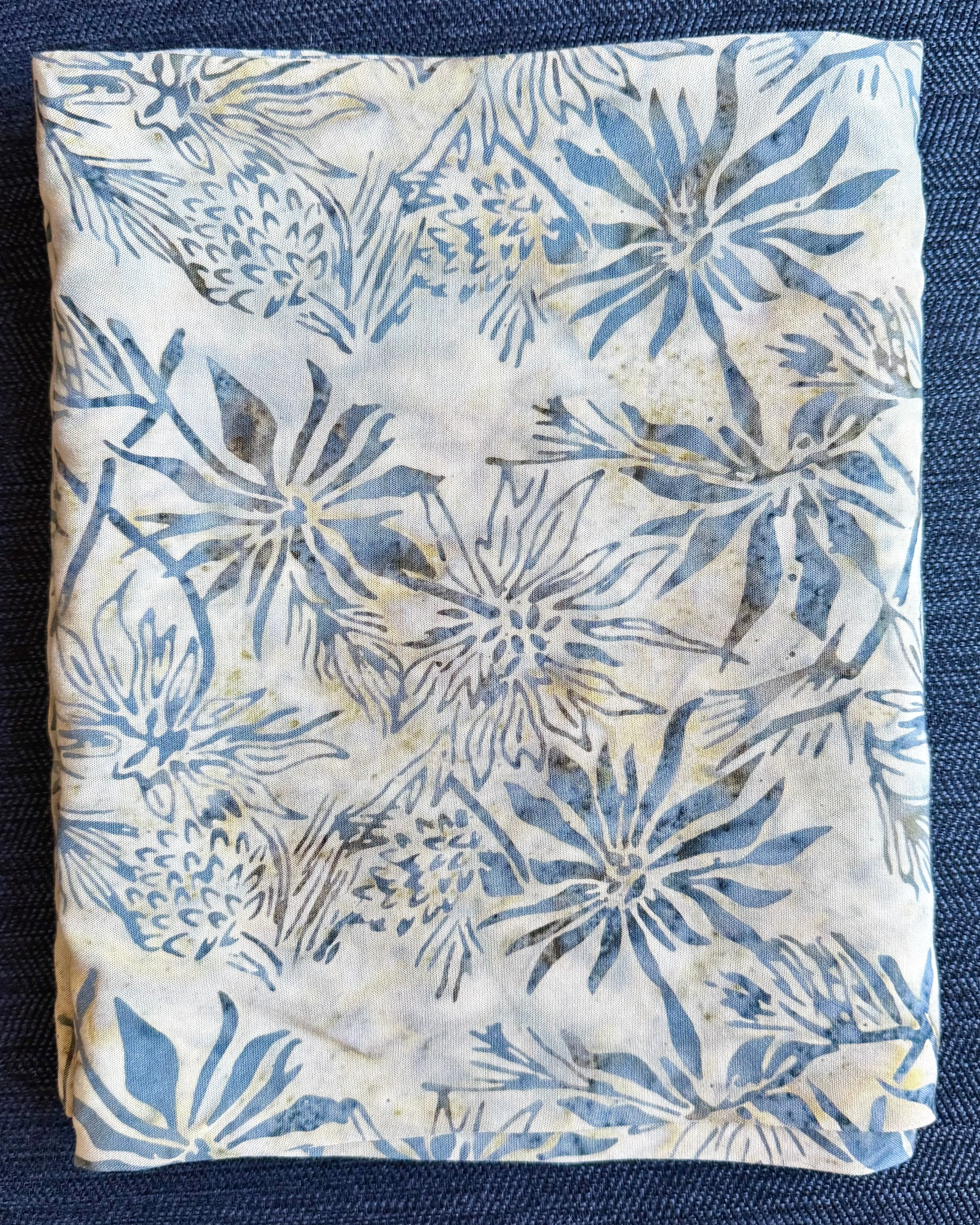 Wood Dahila Batik Pocket Scarf