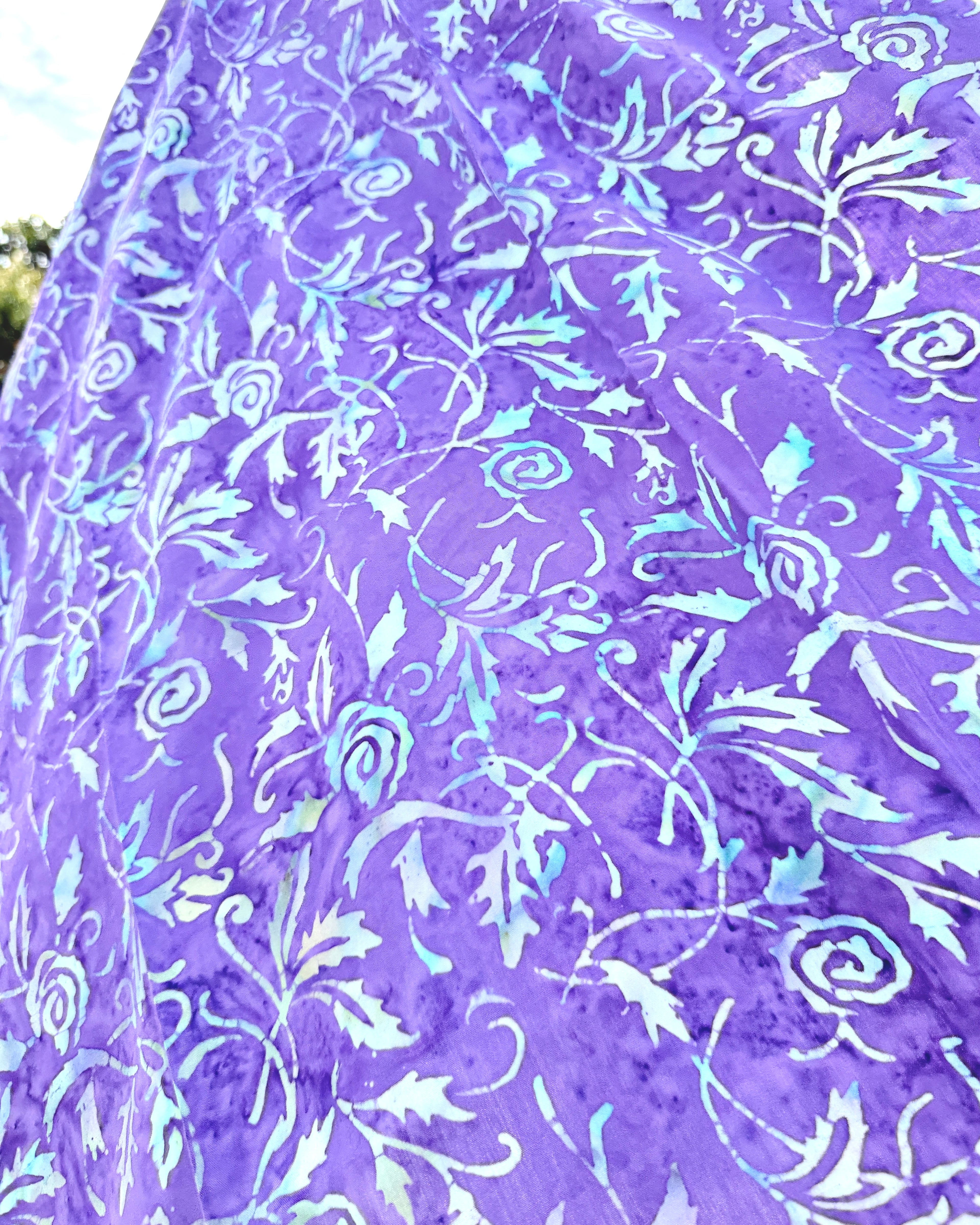 Purple Floral - Batik Sarong