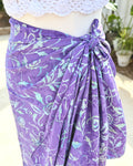 Purple Floral - Batik Sarong