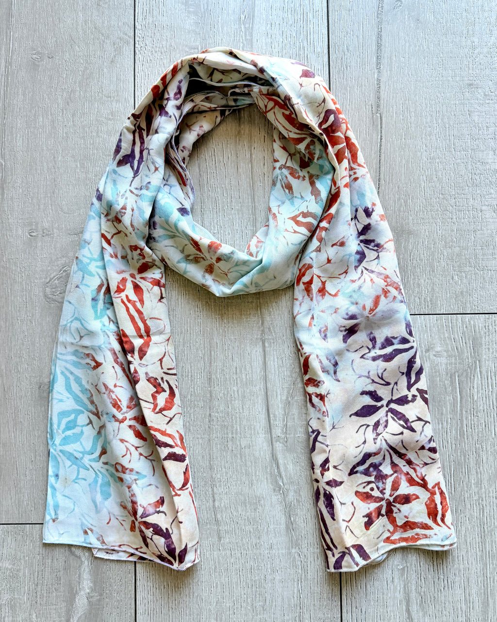 White Rustleaf - Batik Versatile Scarf