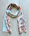 White Rustleaf - Batik Versatile Scarf