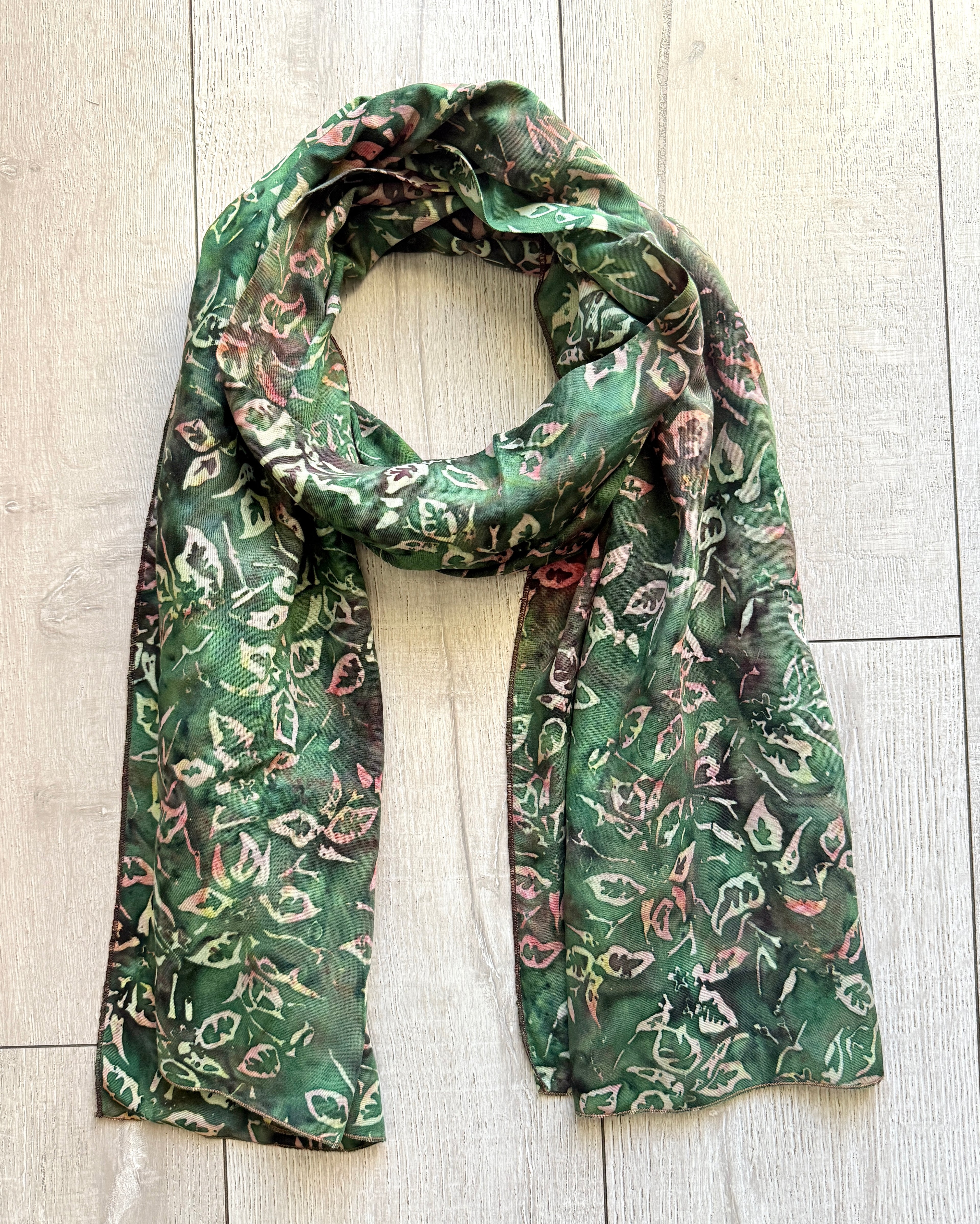 Green Rainforest - Batik Versatile Scarf
