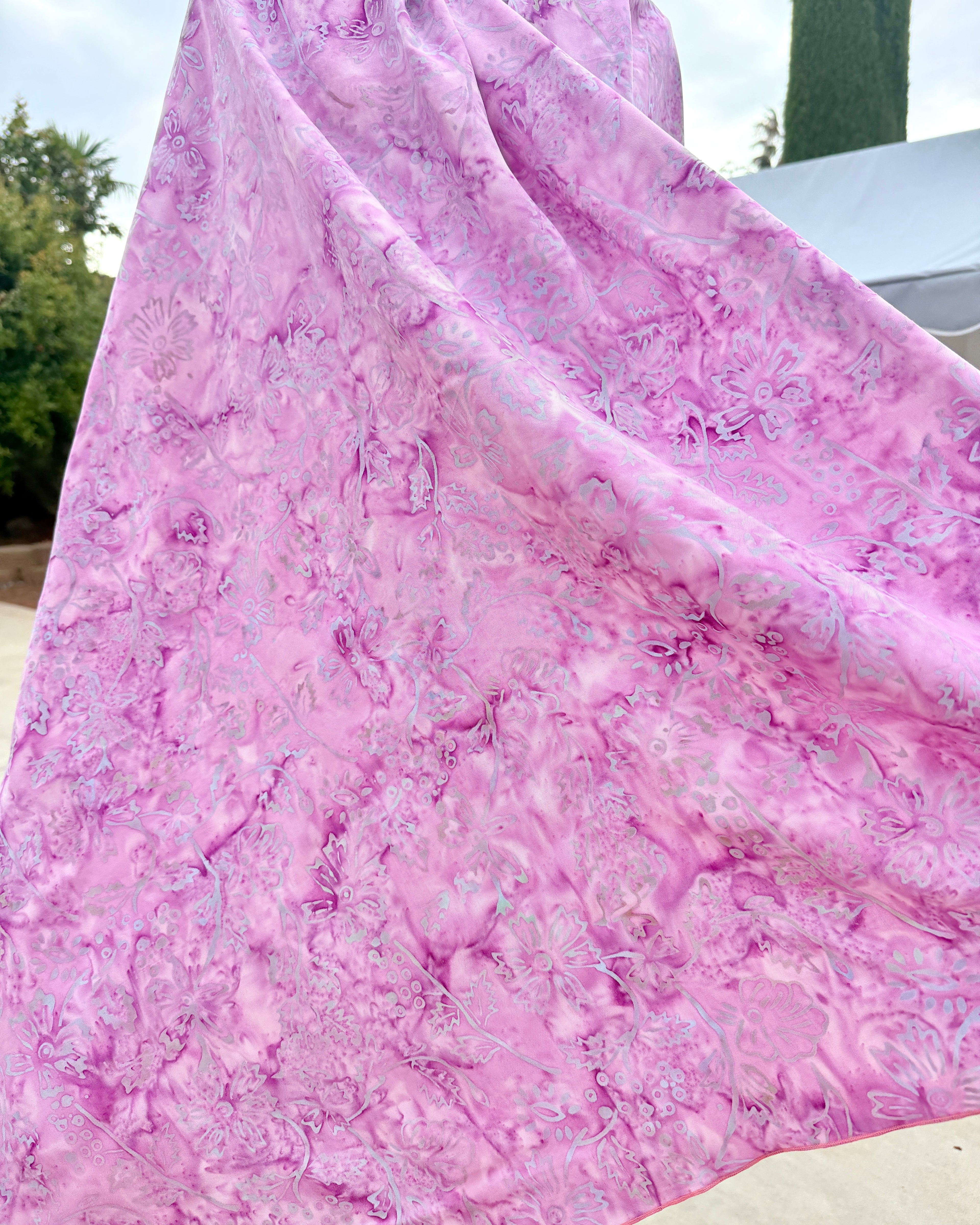 Lilac Hibiscus - Batik Sarong