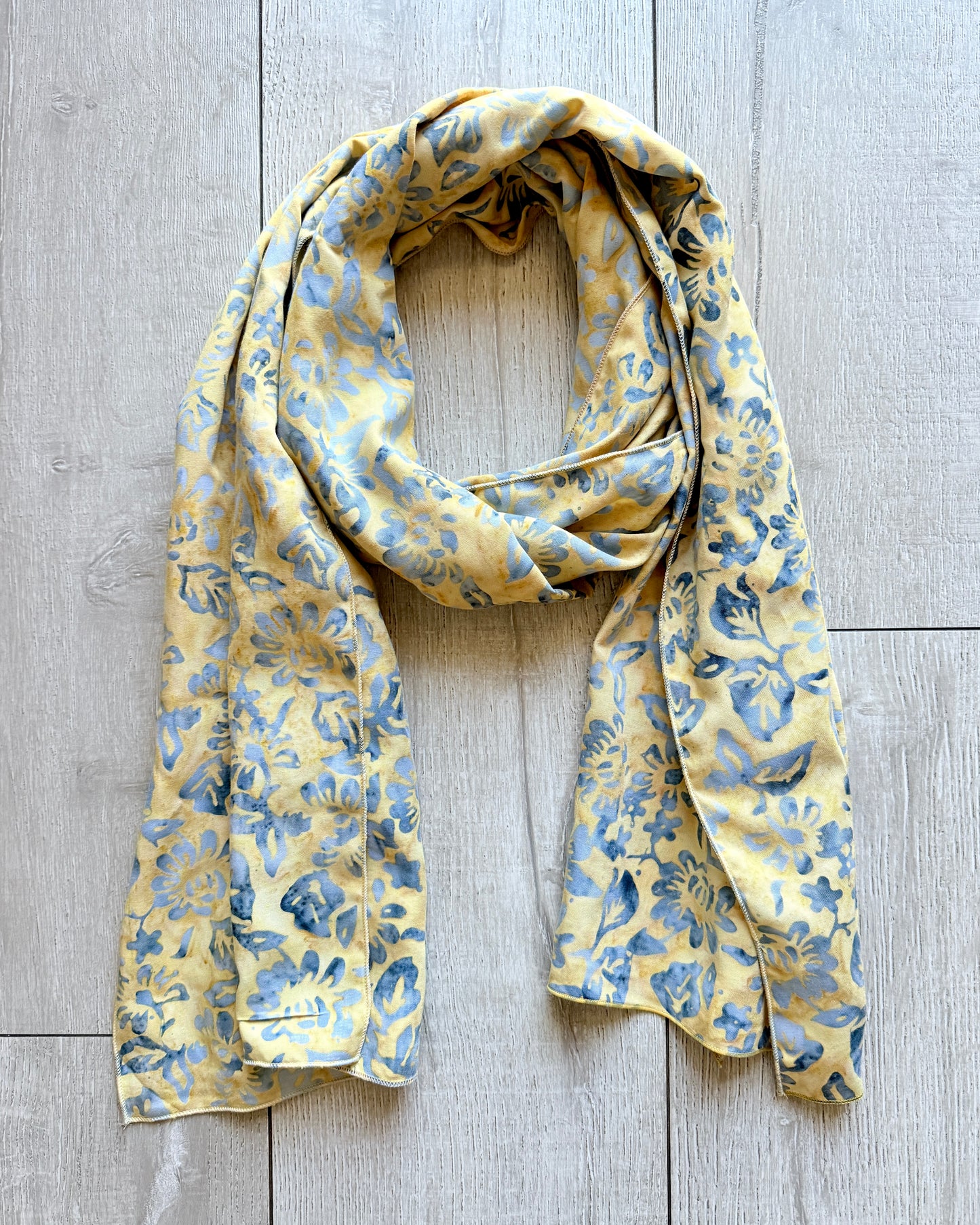 Wild Roses Batik Scarf
