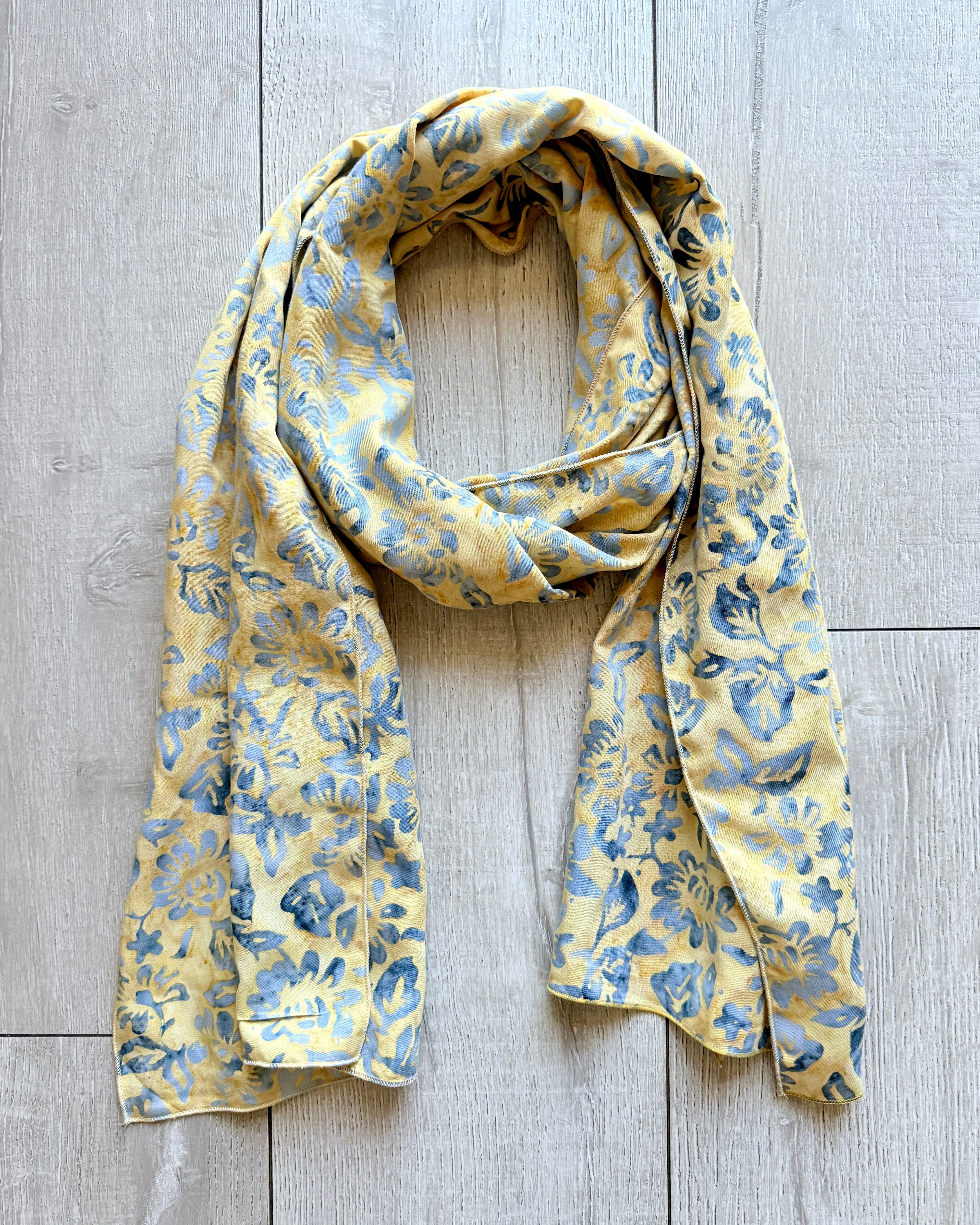Yellow Roses - Batik Versatile Scarf